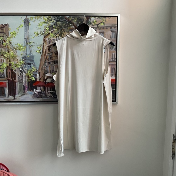 Marla Wynne Matte Jersey Mock Neck Log Tunic - Picture 3 of 5
